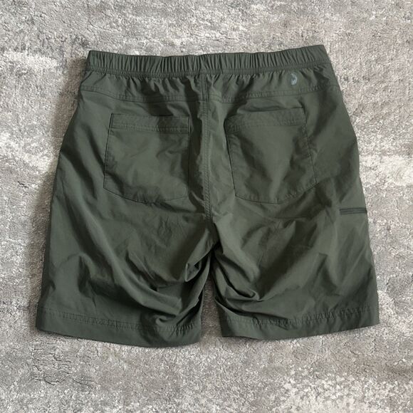 Marmot Shorts Men's 32 Hiking Green Nylon Belted Cargo Arch Rock Pockets - Picture 8 of 8